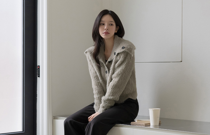 高龄 柔软的 ODE 针织衫 开衫