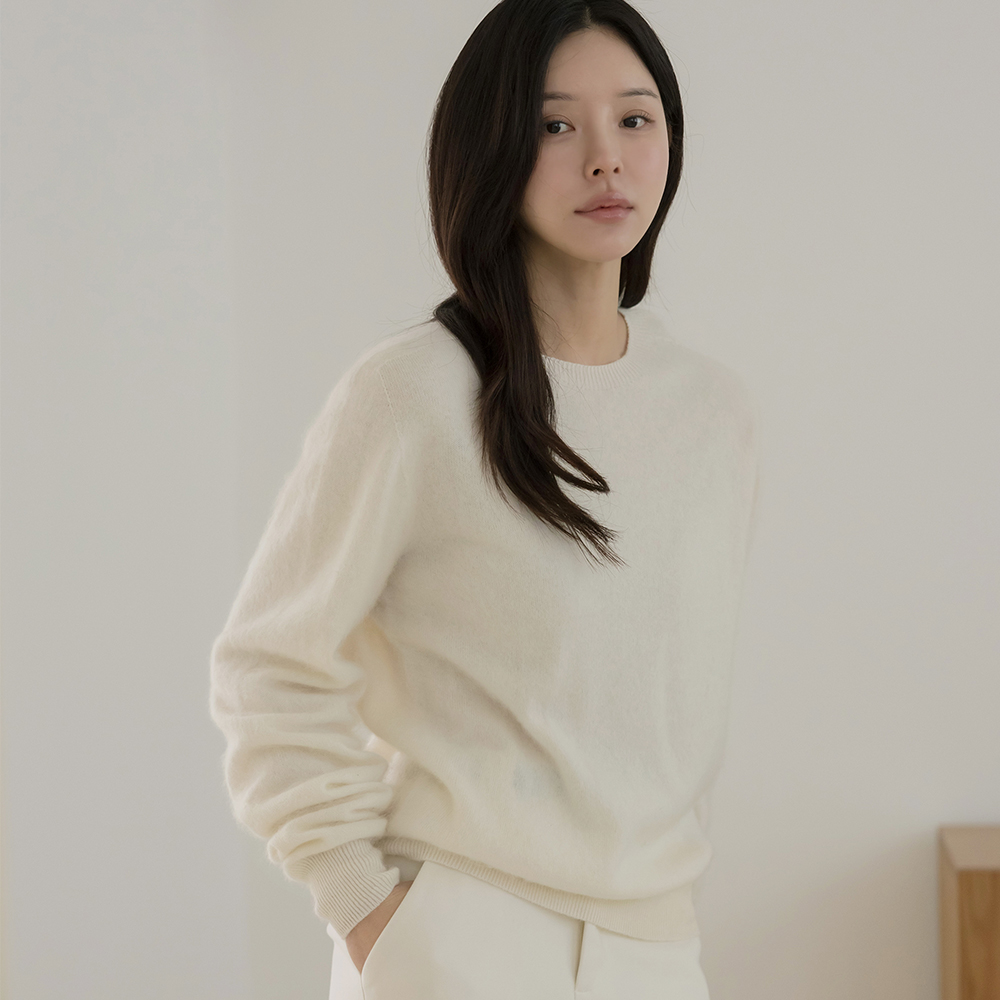 羊毛100% 圆领 ODE Whole Garment 针织衫