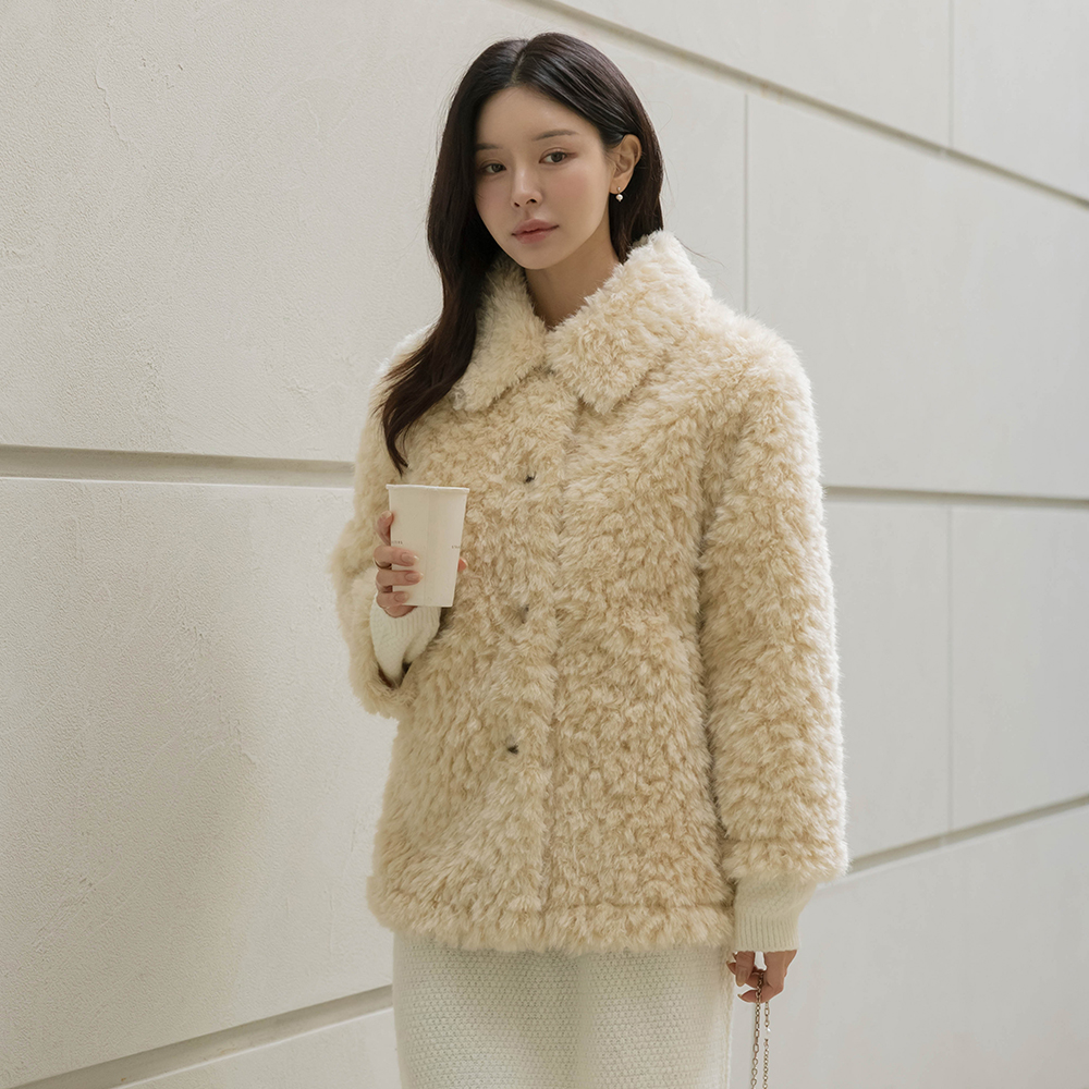 翻领 羊毛 Mustang 短上衣 夹克