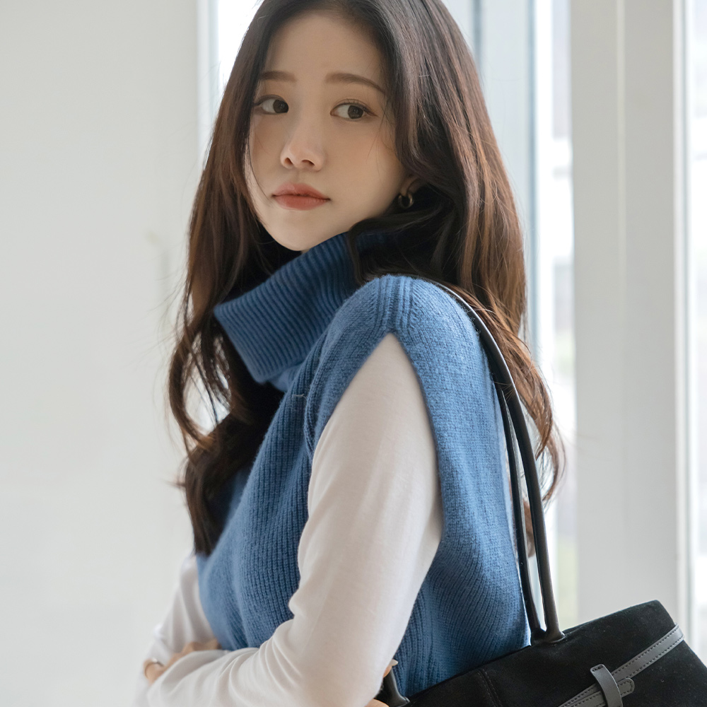 羊毛100% 高龄 八字纹 针织衫 马甲