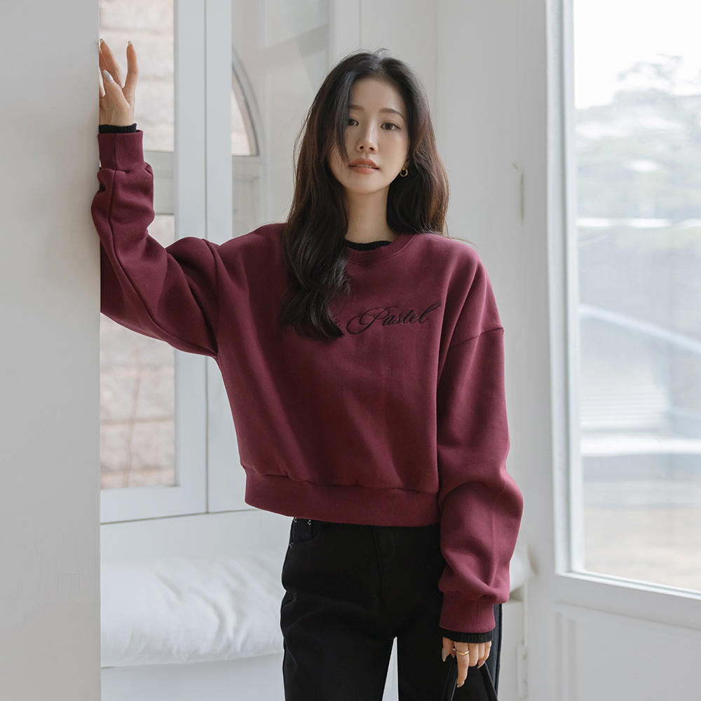 英文字母 稍厚的 拉绒 7分裤 运动衫