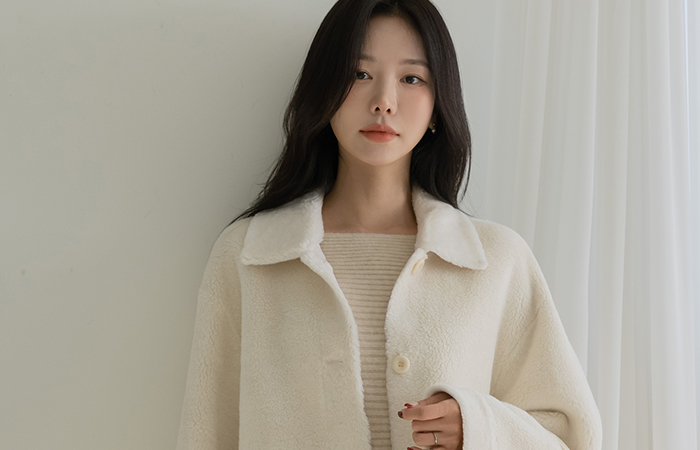  翻领 羊毛 羊毛 Mustang 夹克