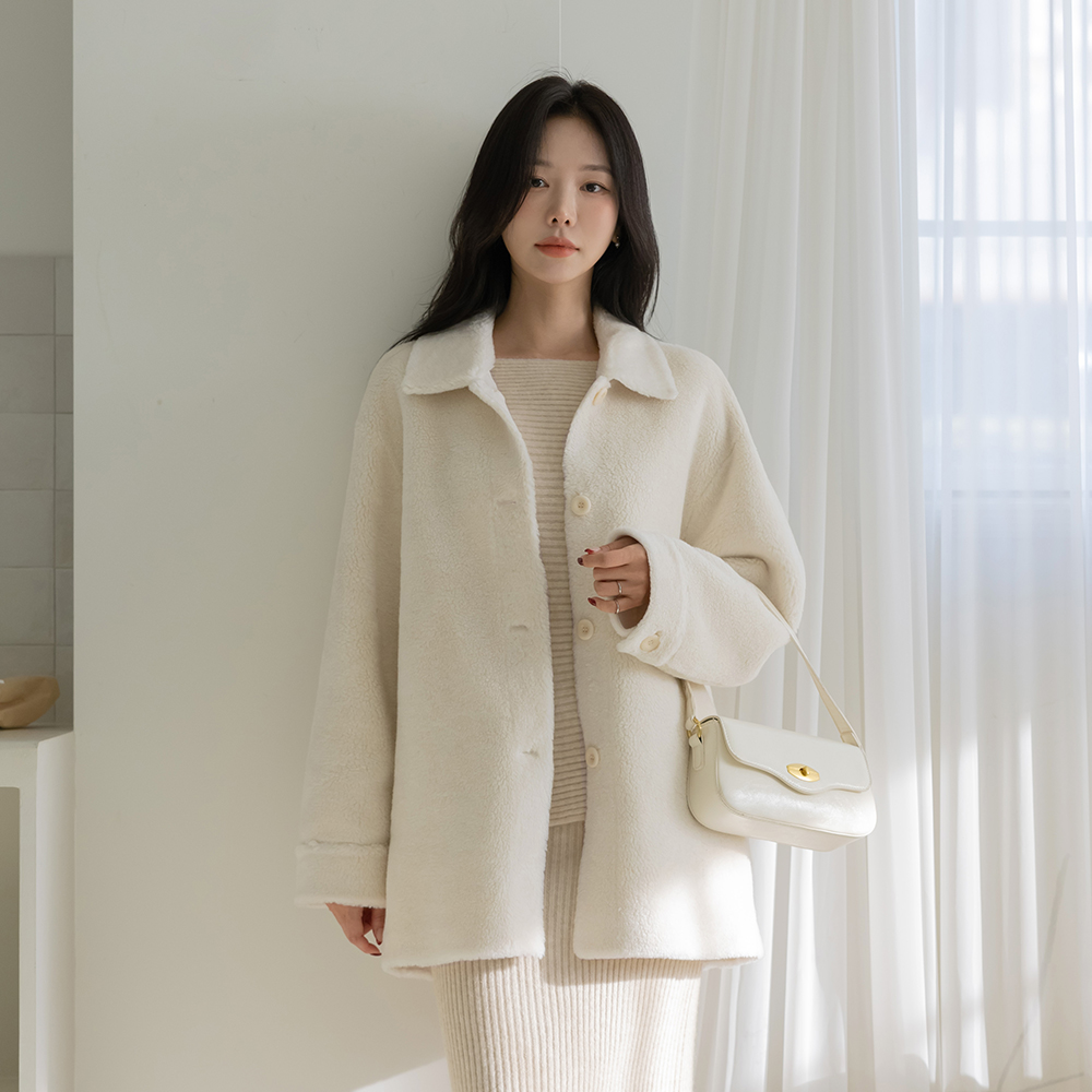  翻领 羊毛 羊毛 Mustang 夹克