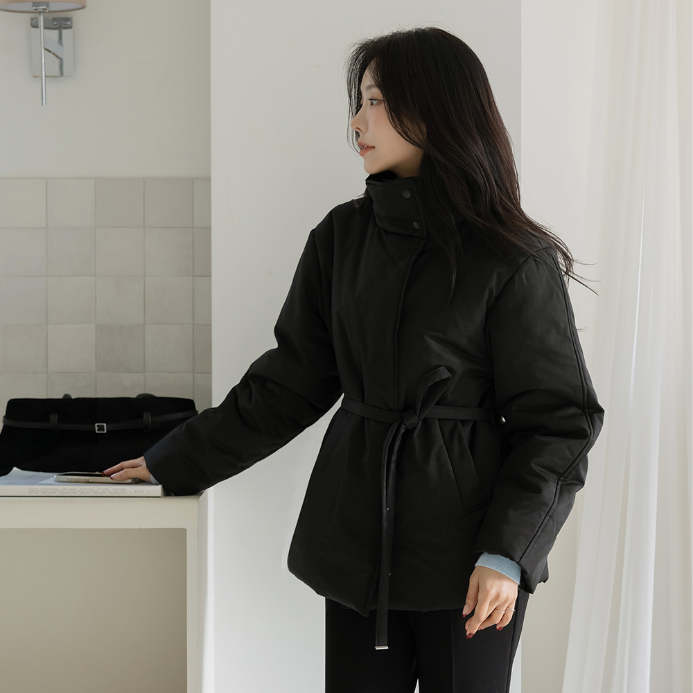 高龄 5唡 羽绒棉 短上衣 羽绒服(+腰带)