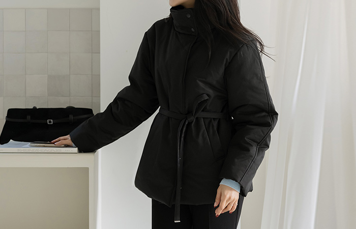 高龄 5唡 羽绒棉 短上衣 羽绒服(+腰带)