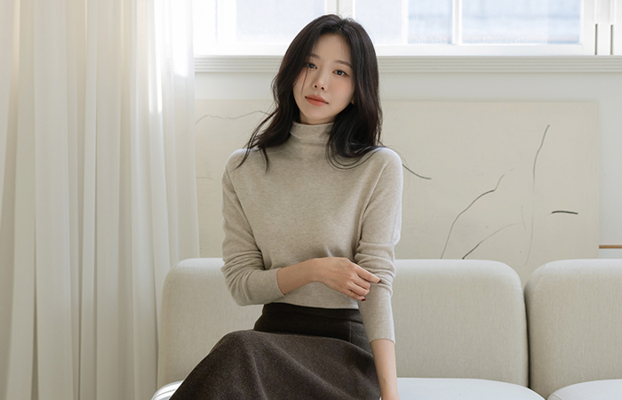 羔羊毛 高龄 Whole Garment 针织衫