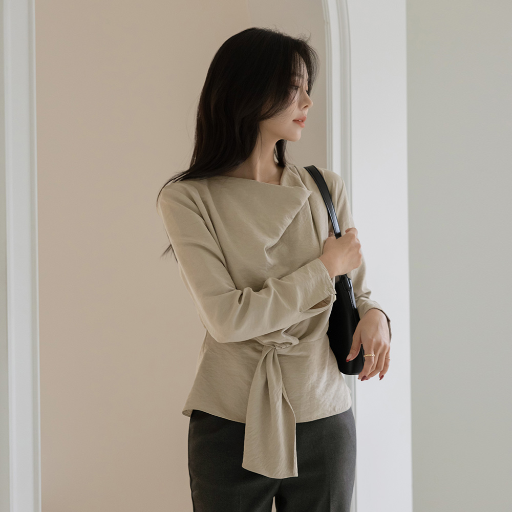 安娜 披盖 环 罩衫