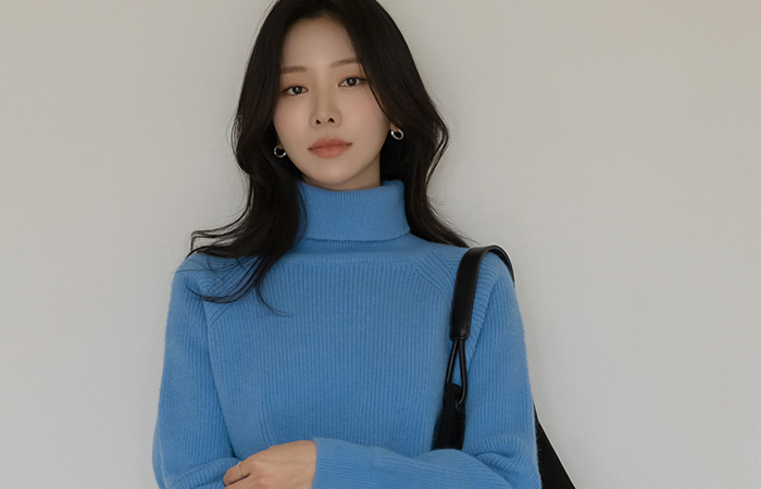 高龄 羊毛 稍厚的 条绒 插肩袖 针织衫