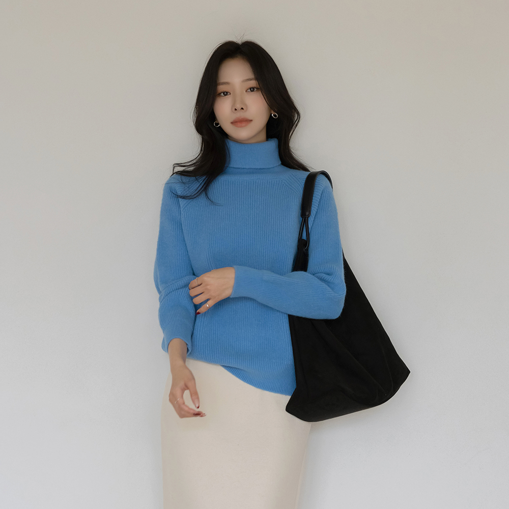 高龄 羊毛 稍厚的 条绒 插肩袖 针织衫