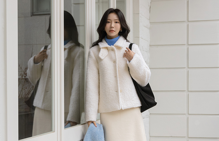 高龄 扣带 羊毛 2唡 结子花式 夹克