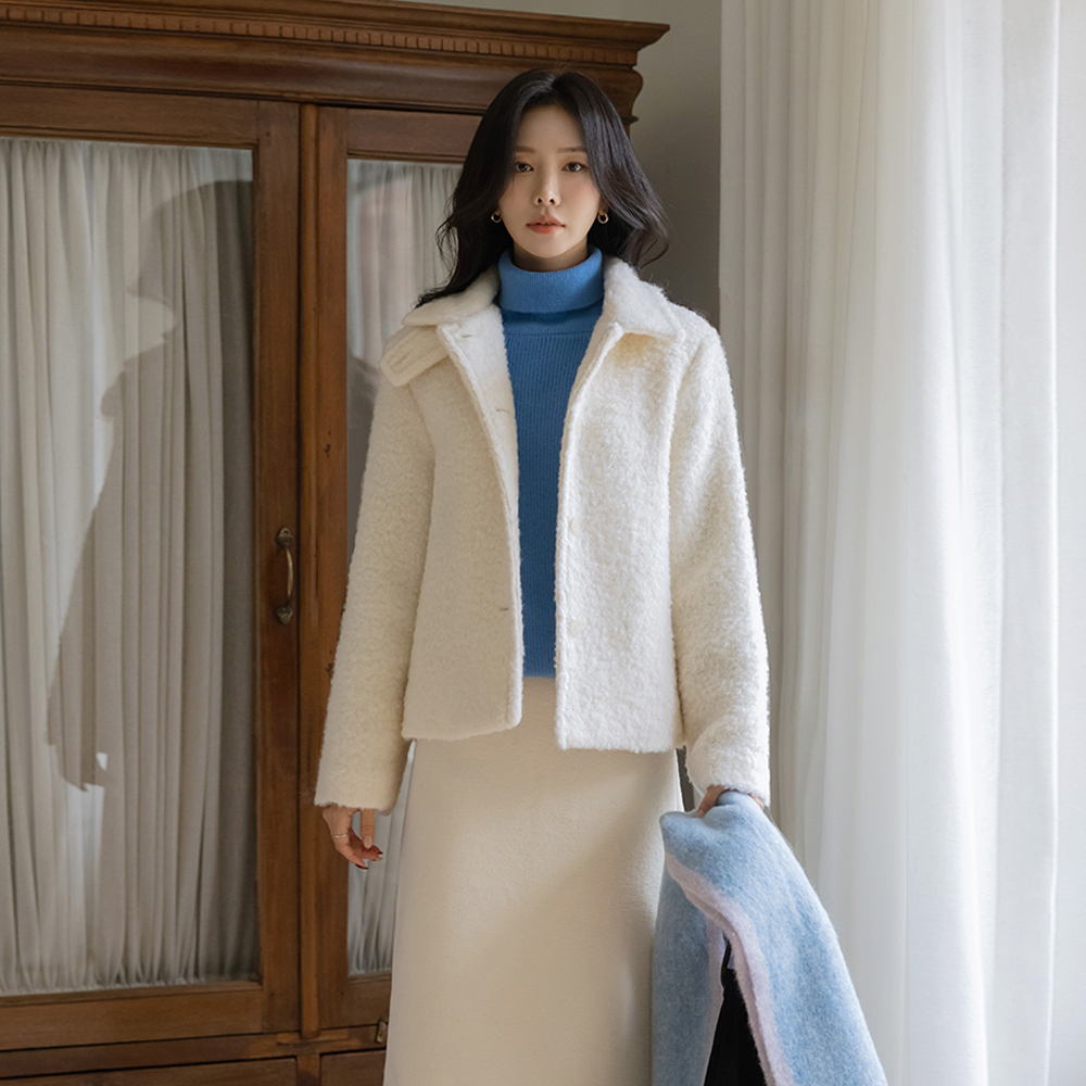 高龄 扣带 羊毛 2唡 结子花式 夹克