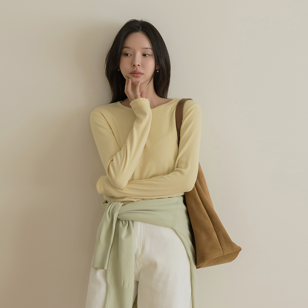 Every Day 圆领 细密 果冻 T恤衫