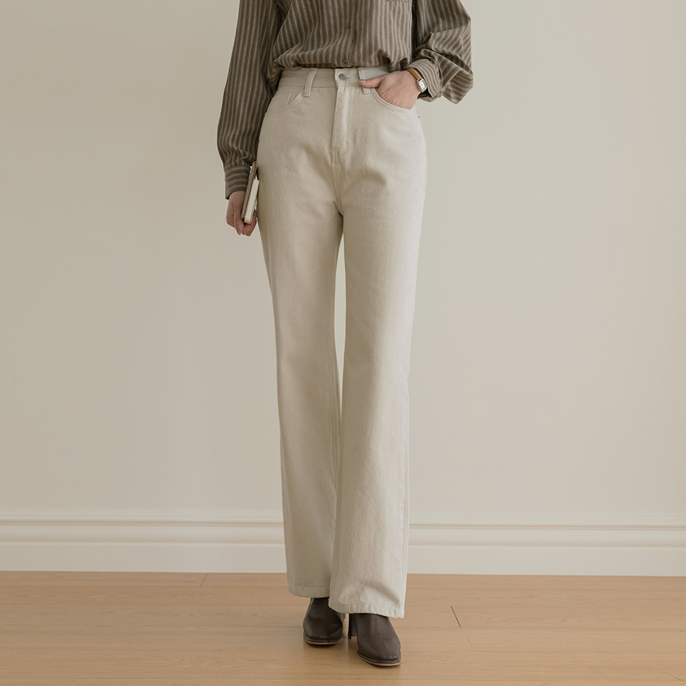 棉 一字型 拉绒 裤子