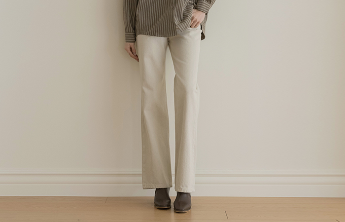 棉 一字型 拉绒 裤子