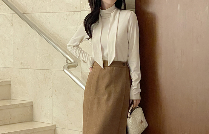 领带 拉绒 内衬 弹力 T恤衫