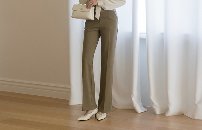 都市 摩登 一字型 冬季 宽松长裤