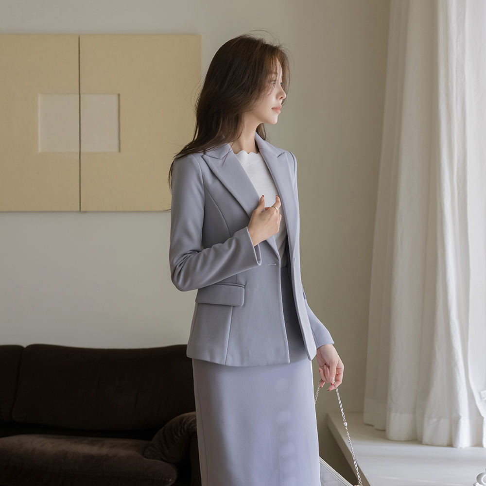 摩登 单扣 弹力 Set-up 夹克