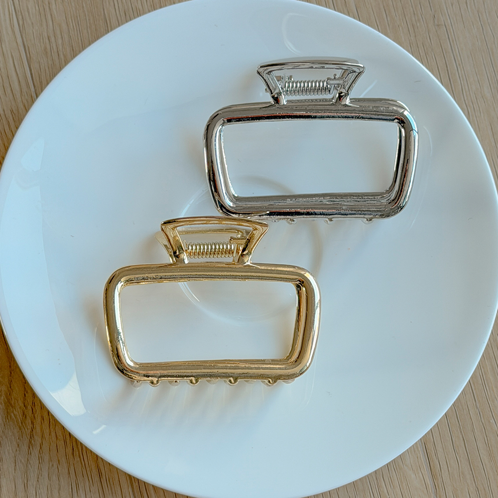 方形 金属 迷你 发夹