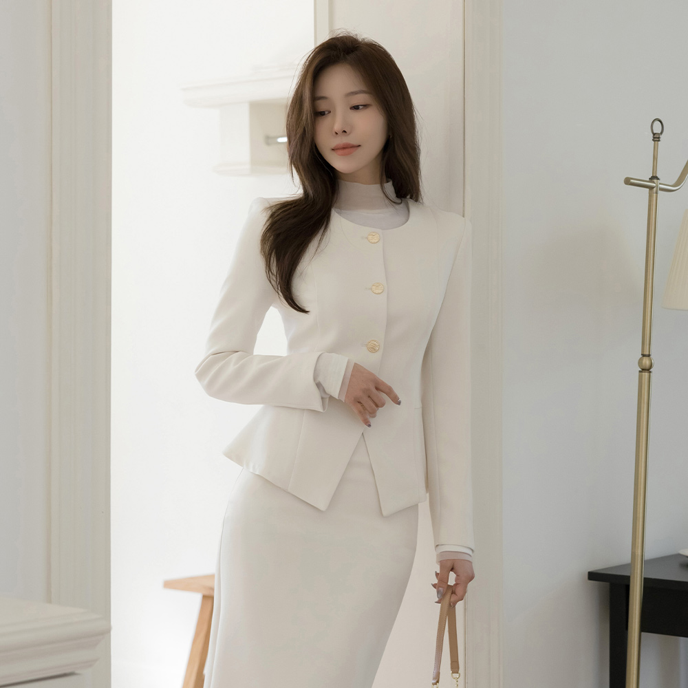 荷叶边 开叉 Set-up 夹克