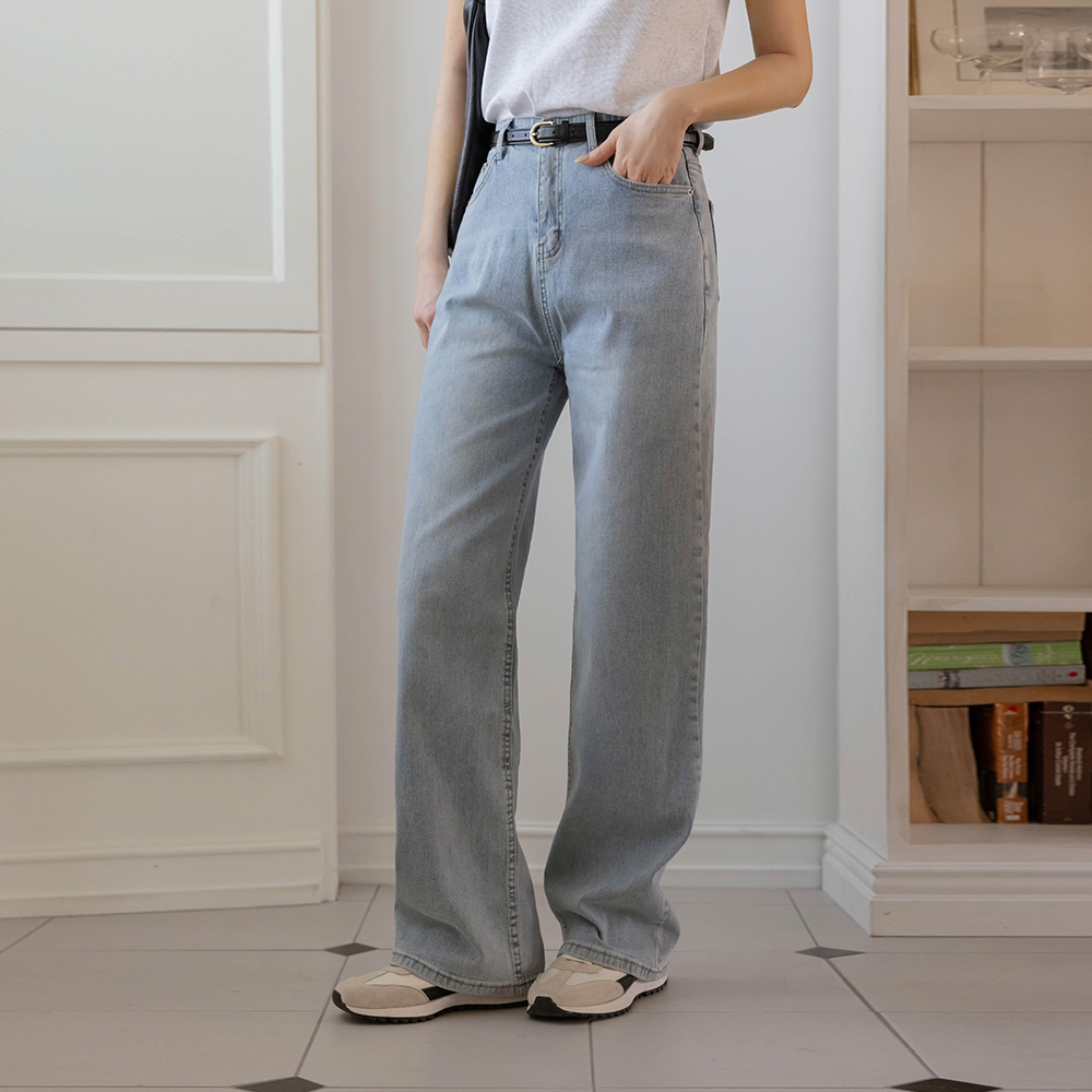 棉 里面松紧带 一字型 弹力 裤子 (短/长款ver)