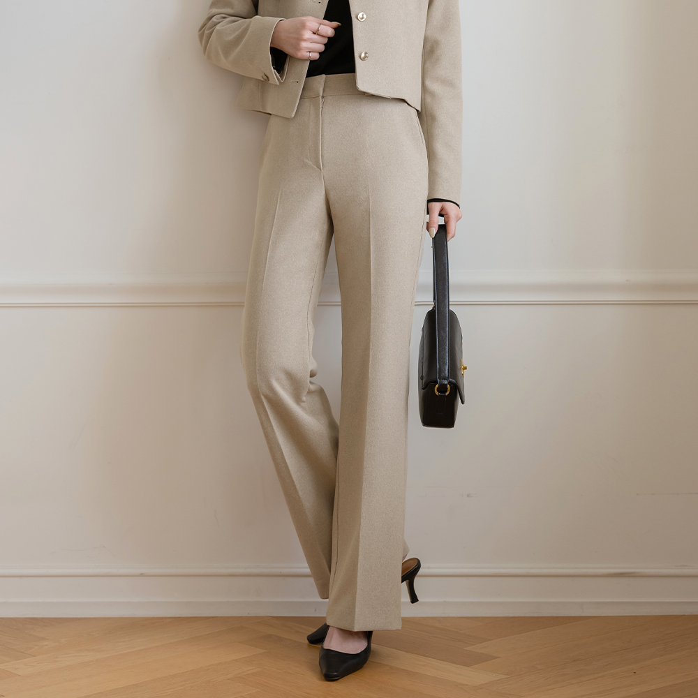 一字型 Set-up 宽松长裤