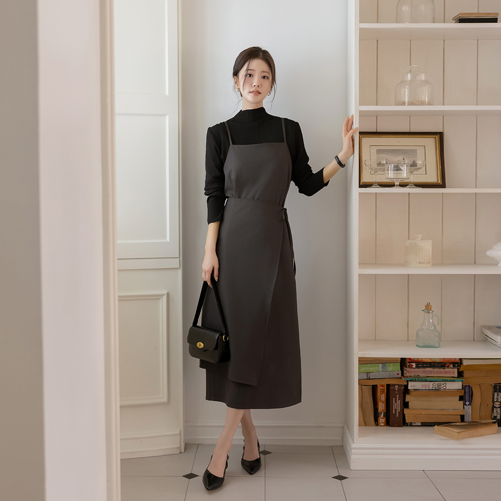 H字型 吊带背心 连衣裙&裹身 裙子 SET