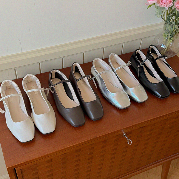 Square Toe 玛莉·珍 鞋