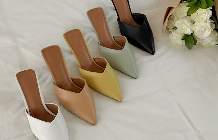 春季 颜色 V线条 高跟 高跟鞋