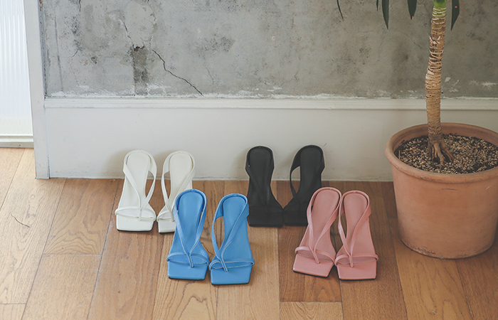 方形 皮条/束带 人字拖 拖鞋