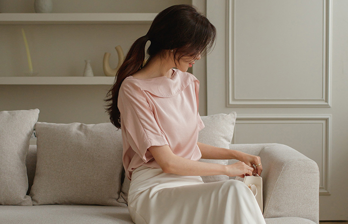 有光泽 翼 Jenny 罩衫