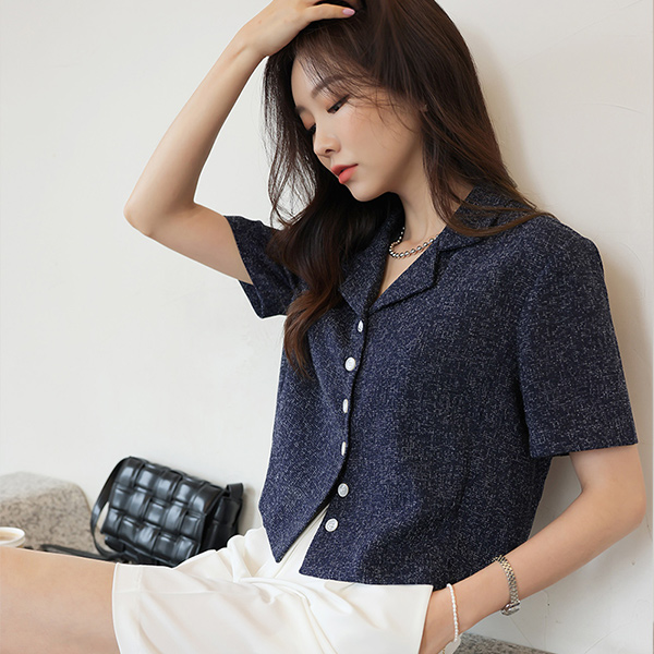 浪漫 粗呢 短上衣 夹克 罩衫