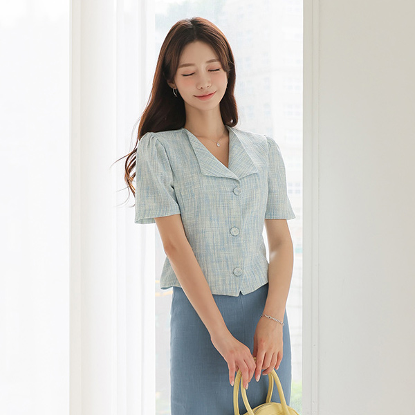 翼领 Silver 粗呢 短夹克