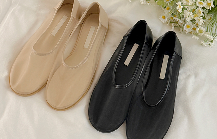 最少 网纱 平底鞋