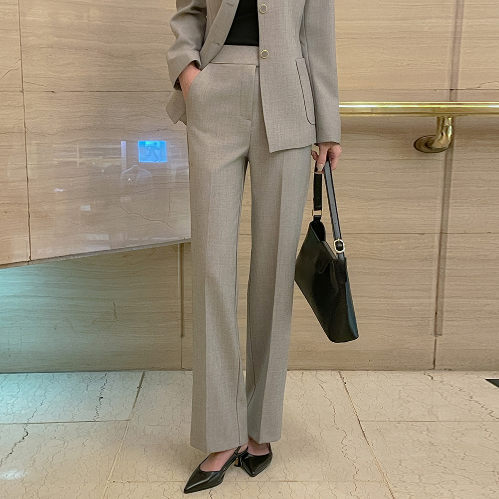 엘레나 一字型 Set-up 宽松长裤