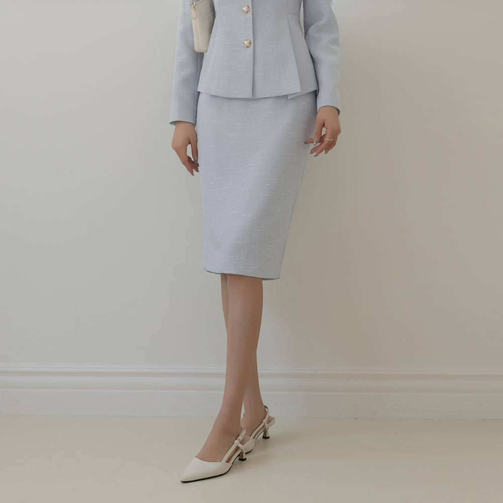 Rya H字型 粗呢 弹力 Set-up 裙子