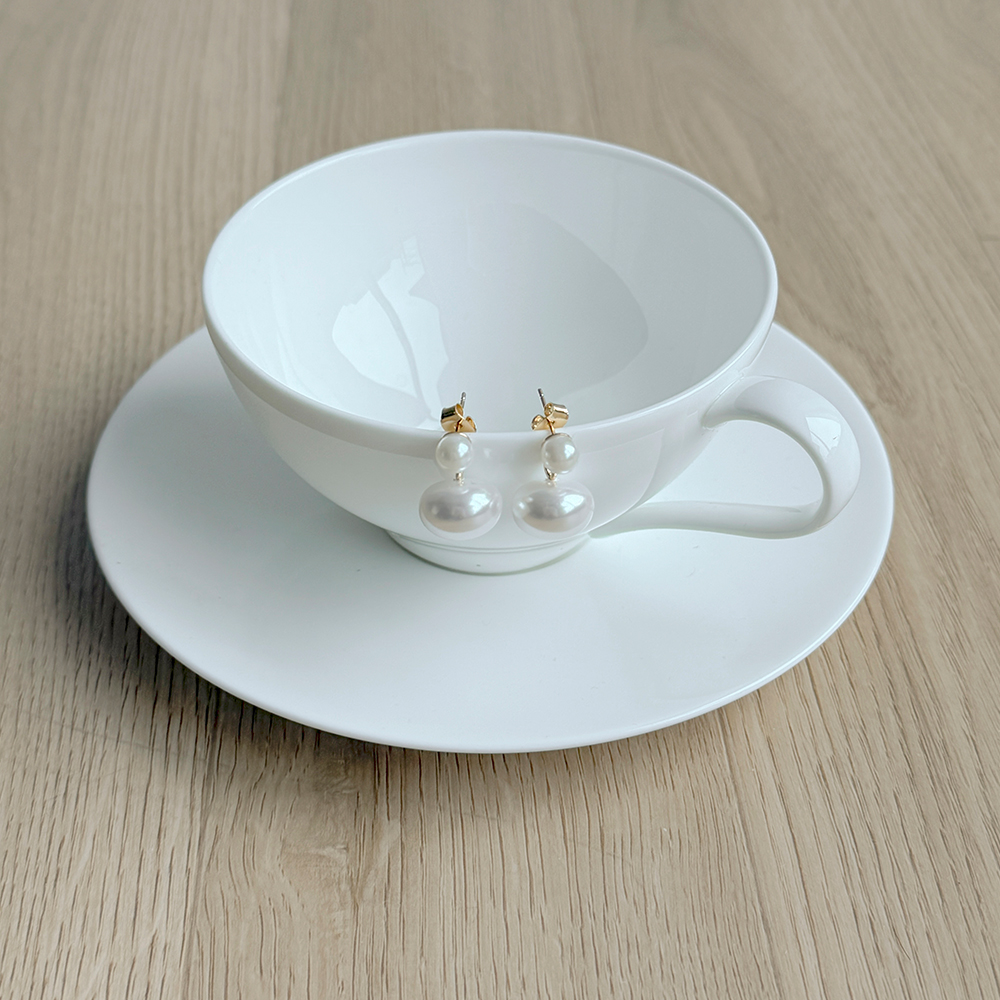 珍珠 吊坠 耳环