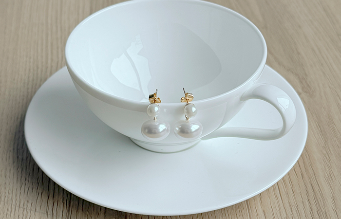 珍珠 吊坠 耳环