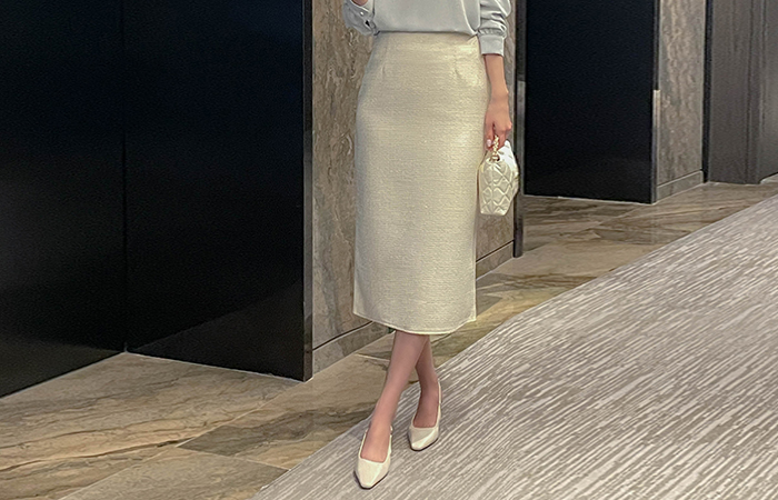 春季 粗呢 H字型 裙子