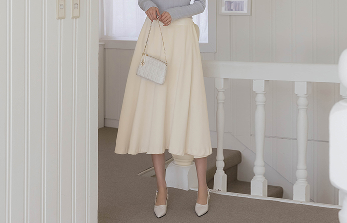 A字型 长款 裙子(+腰带)