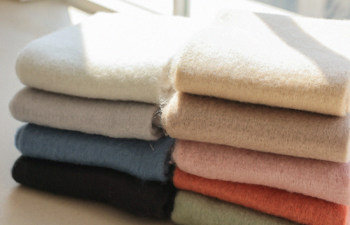 可爱 Macaron 颜色 围巾