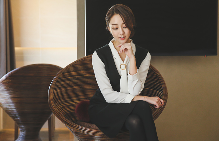 暴跌羊毛波浪群/喇叭裙连衣裙