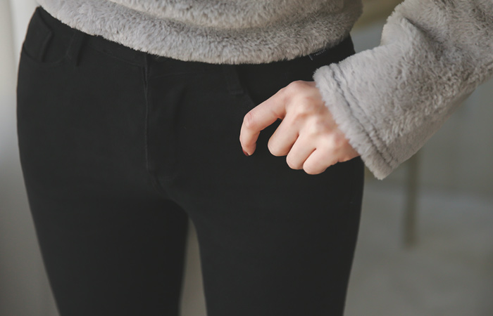 音高提高修身靴型裤短裤