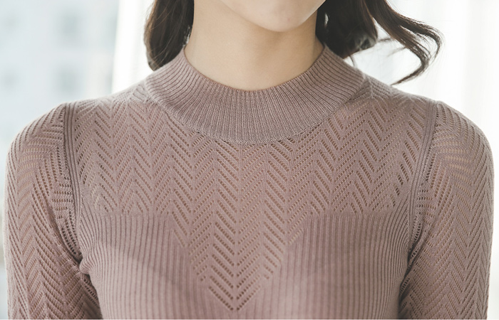 极地心sweip SCSI一半针织衫