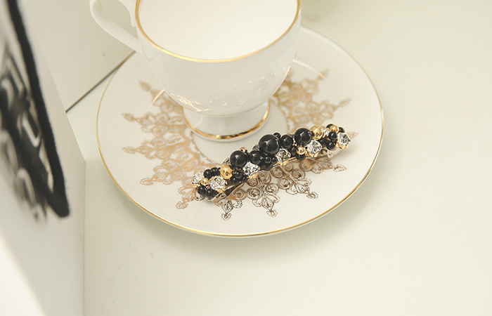 纯发夹珍珠珠串