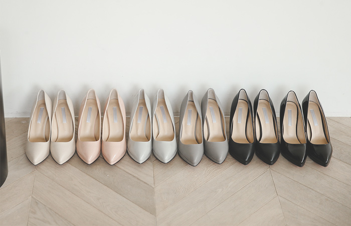 玛丽安坐垫前跟高跟鞋