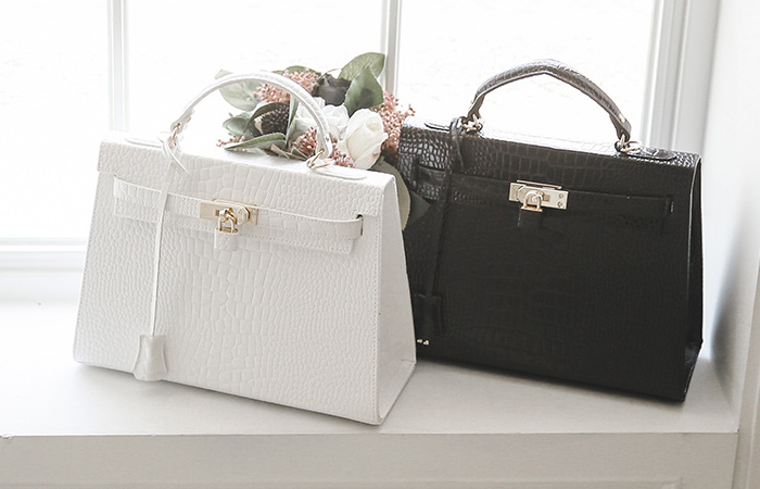 二甘醇二甲醚漆皮蛇皮手提包