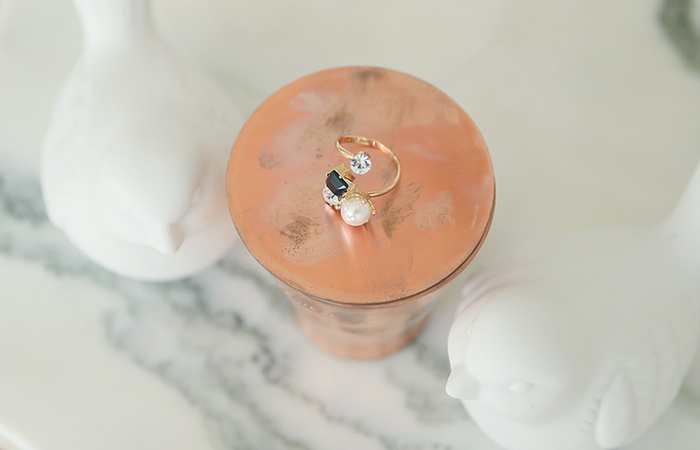 얼루어링 珍珠&镶钻 링반지